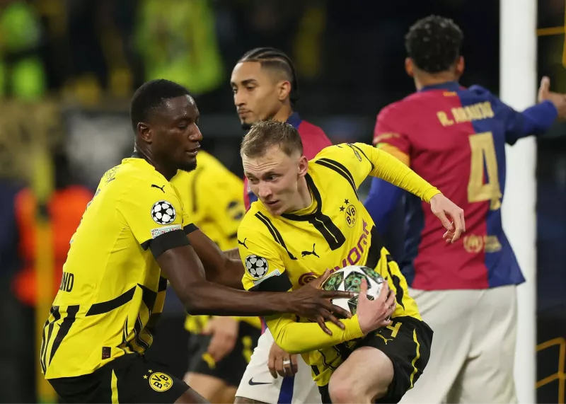 بارسا اسیر دیوار زرد: دورتموند نصف راه را رفت! (عکس)