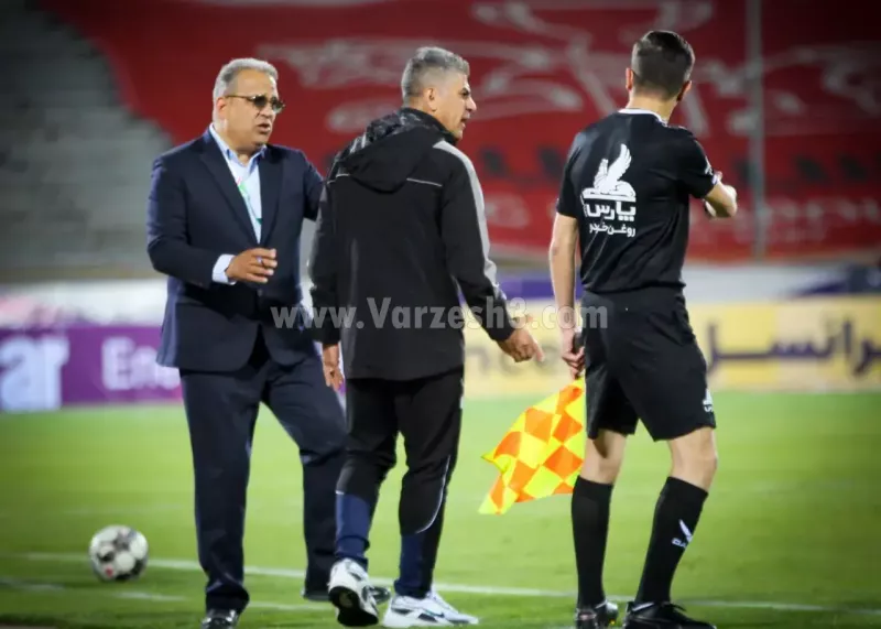 جنجال مربی سپاهان مقابل پرسپولیس (عکس)