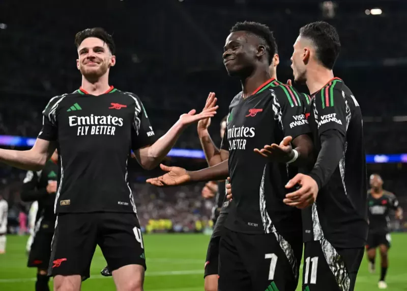 ساکا: با حذف رئال مادرید پیام بزرگی به اروپا فرستادیم!