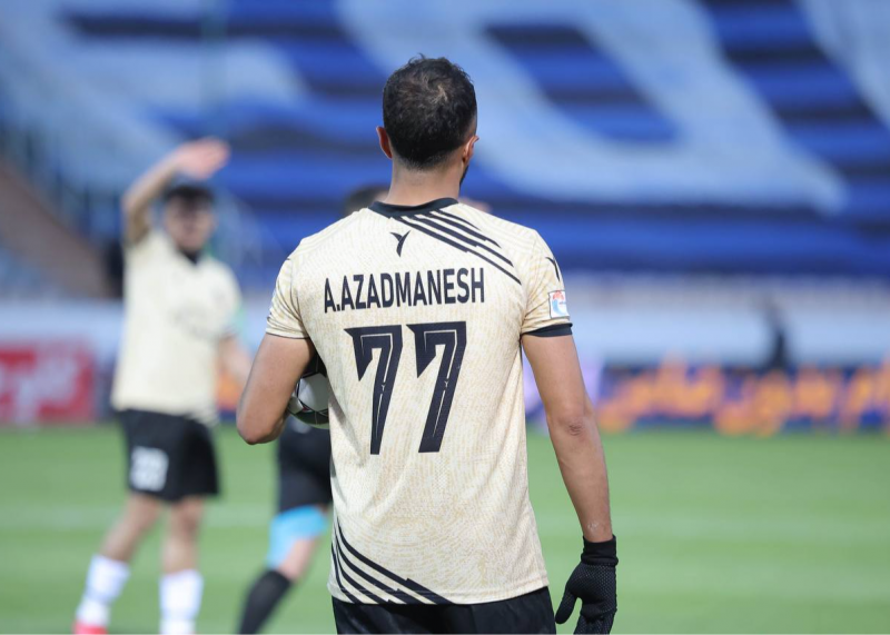 تیر دروازه‌ها مانع گل شمس آذر برابر فولاد