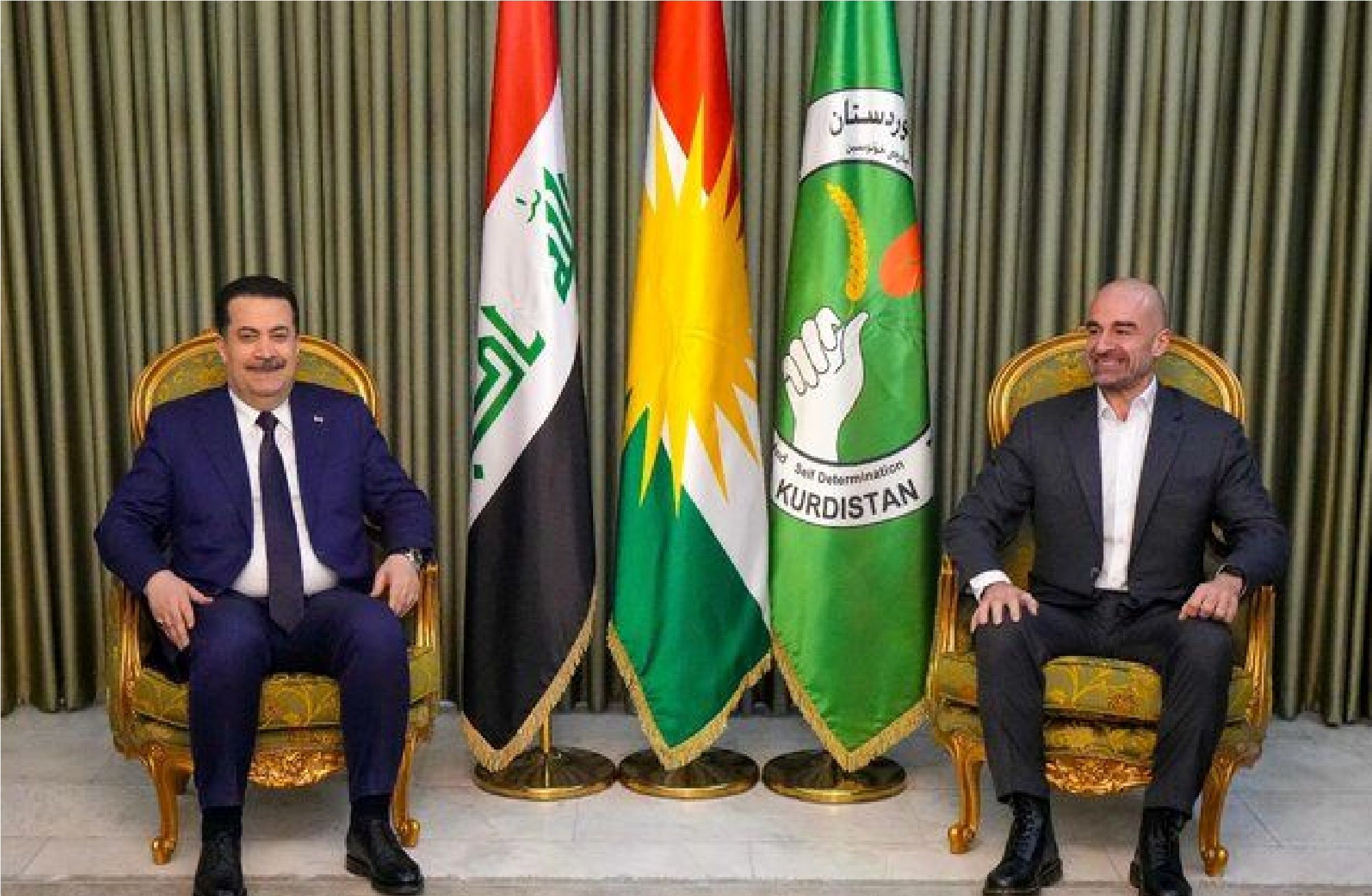 دیدار «السودانی» و «طالبانی» در سلیمانیه عراق