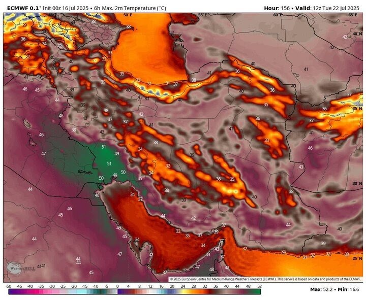 ورود موج بی‌سابقه گرمای شدید به کشور؛  گرمی جهنمی در راه کشور