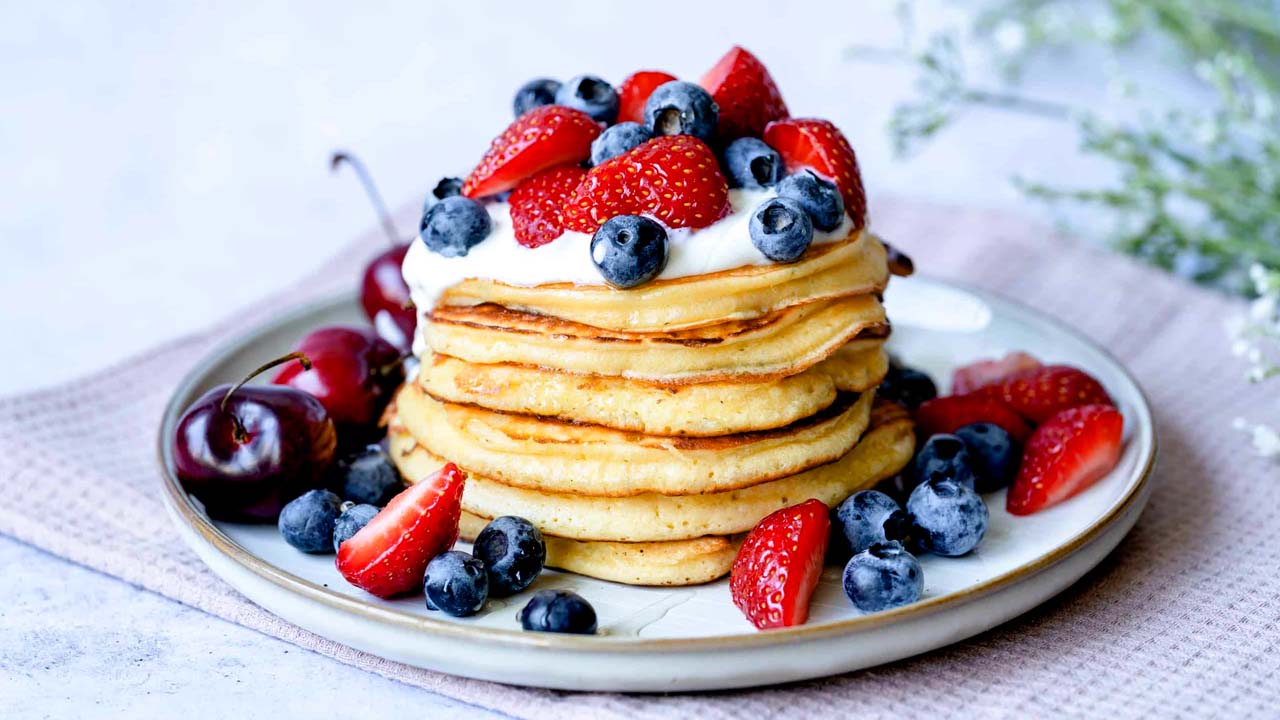 دستور پخت پنکیک تپلی مخصوص صبحانه + فیلم